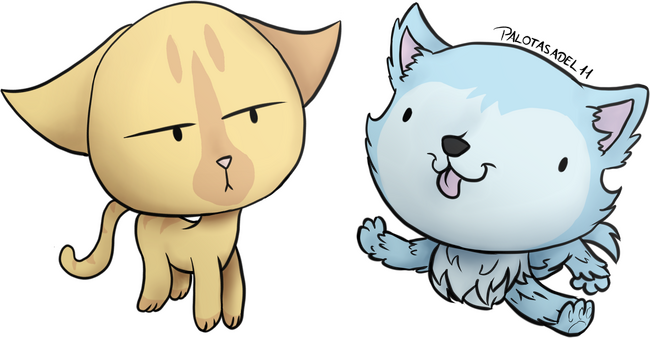 Selena és Wolf chibik