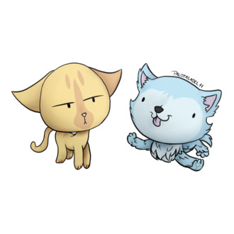 Selena és Wolf chibik